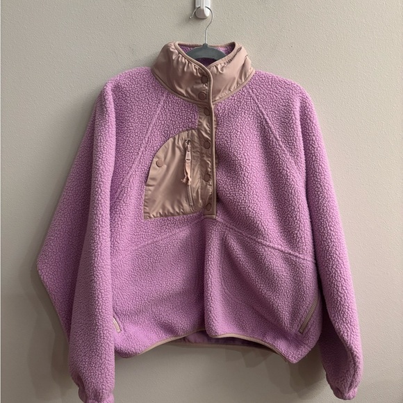 Free People Movement Hit The Slopes Pullover Bubble Tea Size Medium - Picture 2 of 15